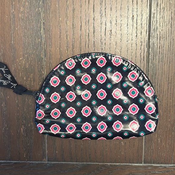Vera Bradley Handbags - Vera Bradley Cosmetic Bag.  Blue with pink, white and green pattern.
